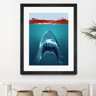 JAWS by Nikita Abakumov on GIANT ART - blue digital painting