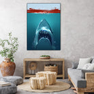 JAWS by Nikita Abakumov on GIANT ART - blue digital painting