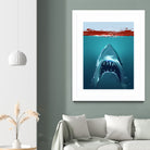 JAWS by Nikita Abakumov on GIANT ART - blue digital painting