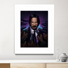 John Wick by Nikita Abakumov on GIANT ART - fuchsia digital painting