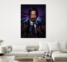 John Wick by Nikita Abakumov on GIANT ART - fuchsia digital painting