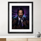 John Wick by Nikita Abakumov on GIANT ART - fuchsia digital painting