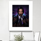 John Wick by Nikita Abakumov on GIANT ART - fuchsia digital painting