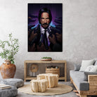 John Wick by Nikita Abakumov on GIANT ART - fuchsia digital painting