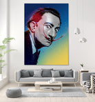 Salvador Dali by Nikita Abakumov on GIANT ART - blue digital painting