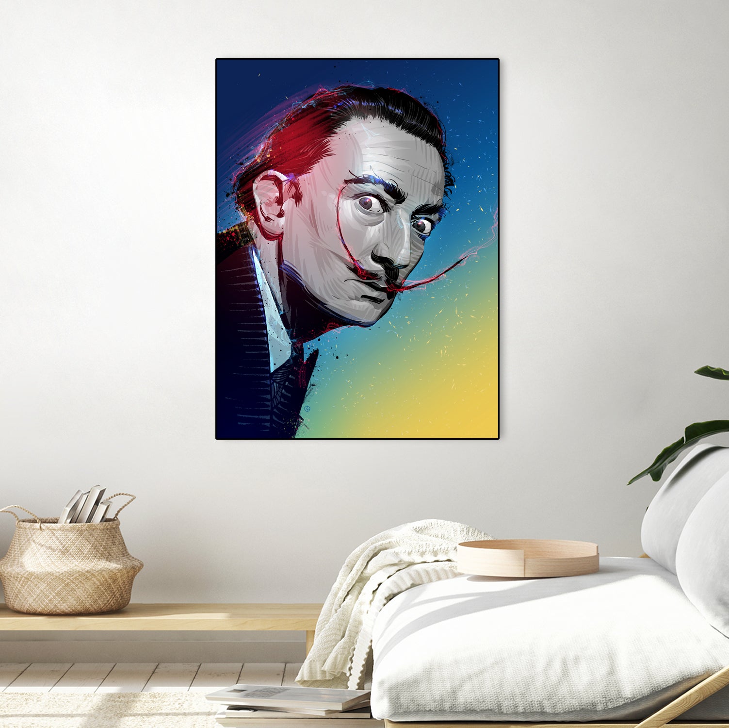 Salvador Dali by Nikita Abakumov on GIANT ART - blue digital painting