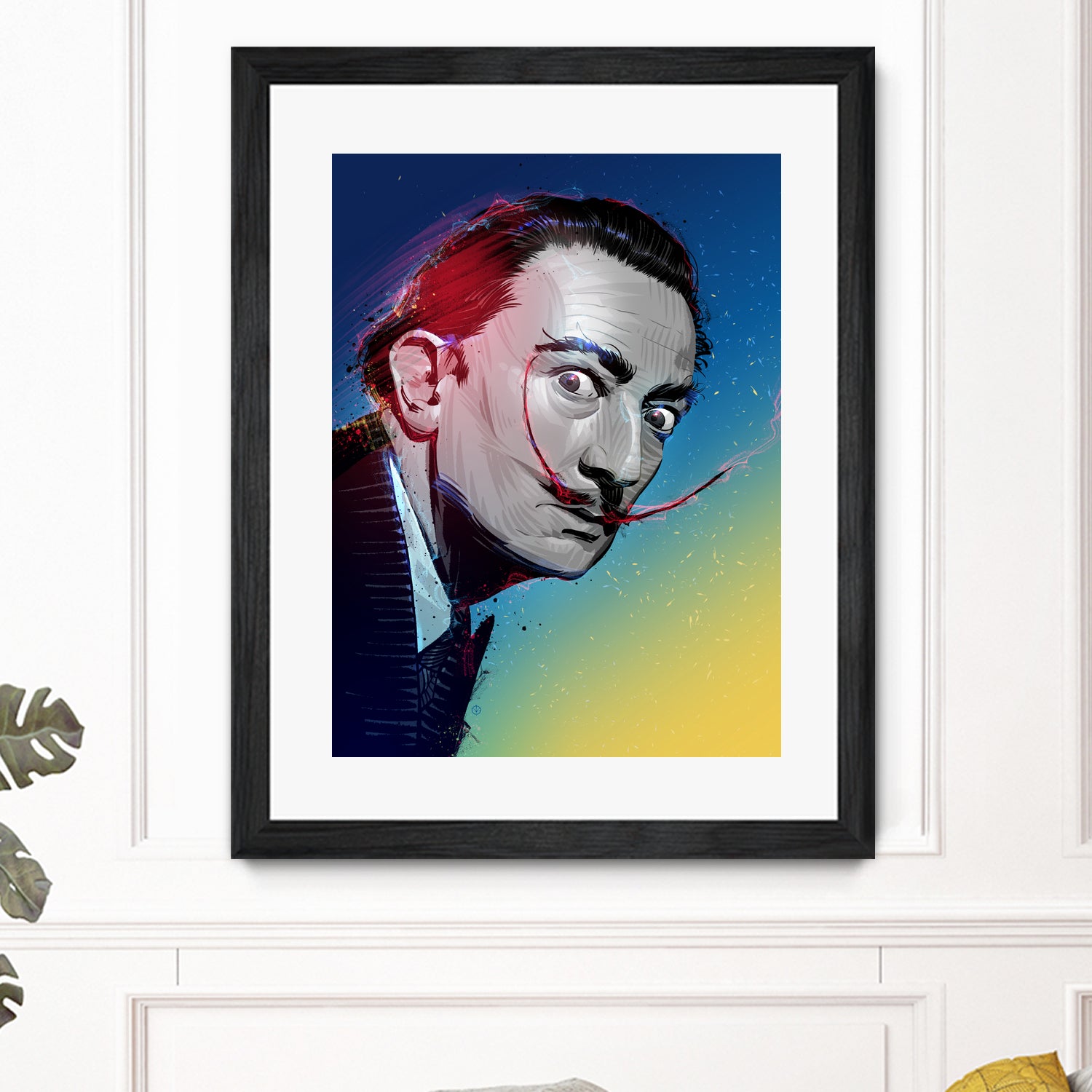 Salvador Dali by Nikita Abakumov on GIANT ART - blue digital painting