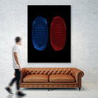 Red Blue Pills by Nikita Abakumov on GIANT ART - black digital painting