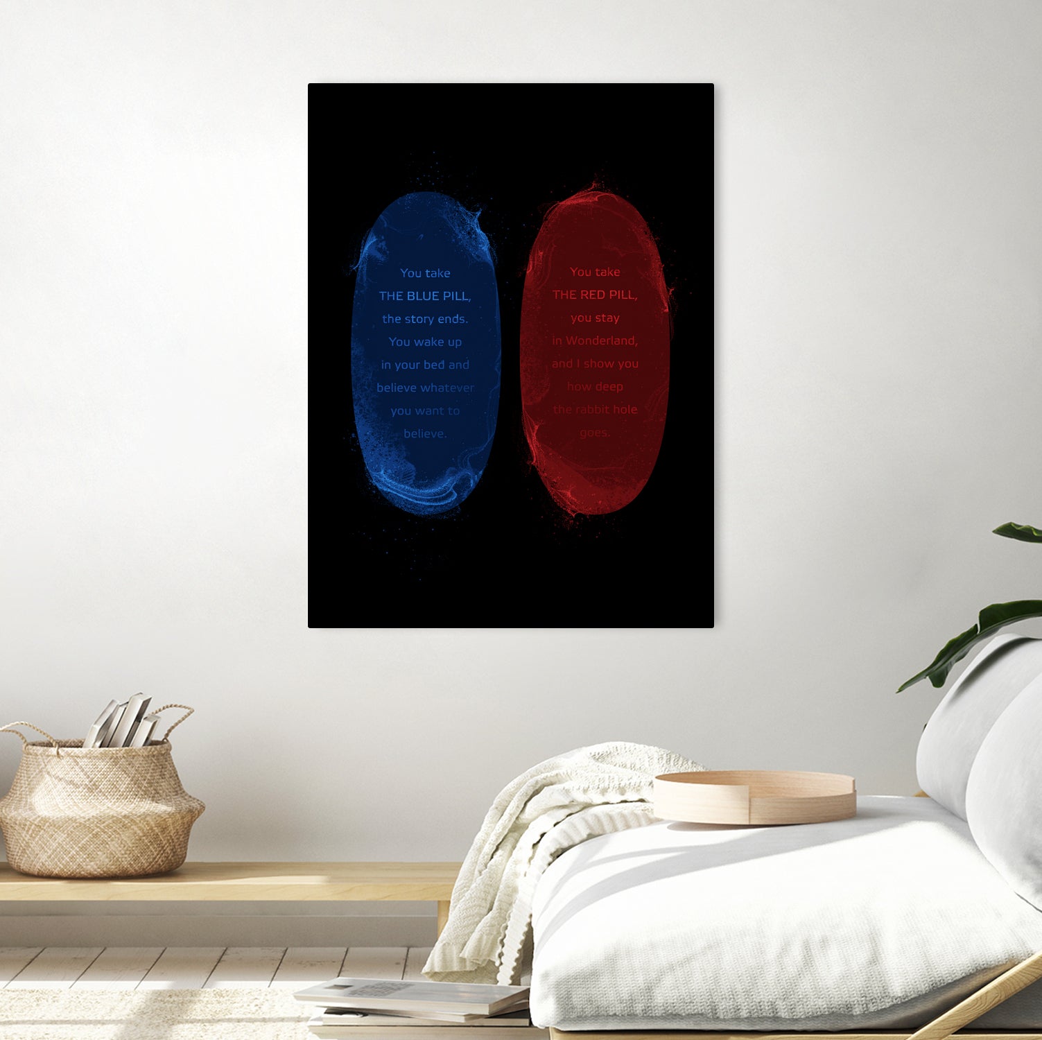 Red Blue Pills by Nikita Abakumov on GIANT ART - black digital painting