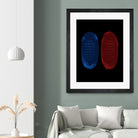 Red Blue Pills by Nikita Abakumov on GIANT ART - black digital painting