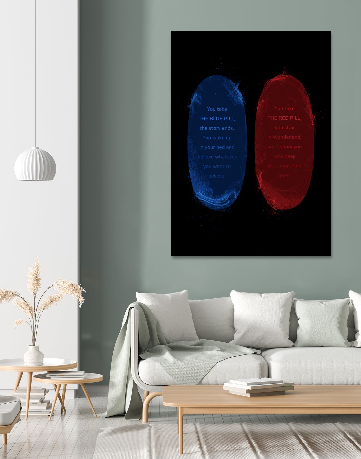 Red Blue Pills by Nikita Abakumov on GIANT ART - black digital painting