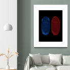 Red Blue Pills by Nikita Abakumov on GIANT ART - black digital painting