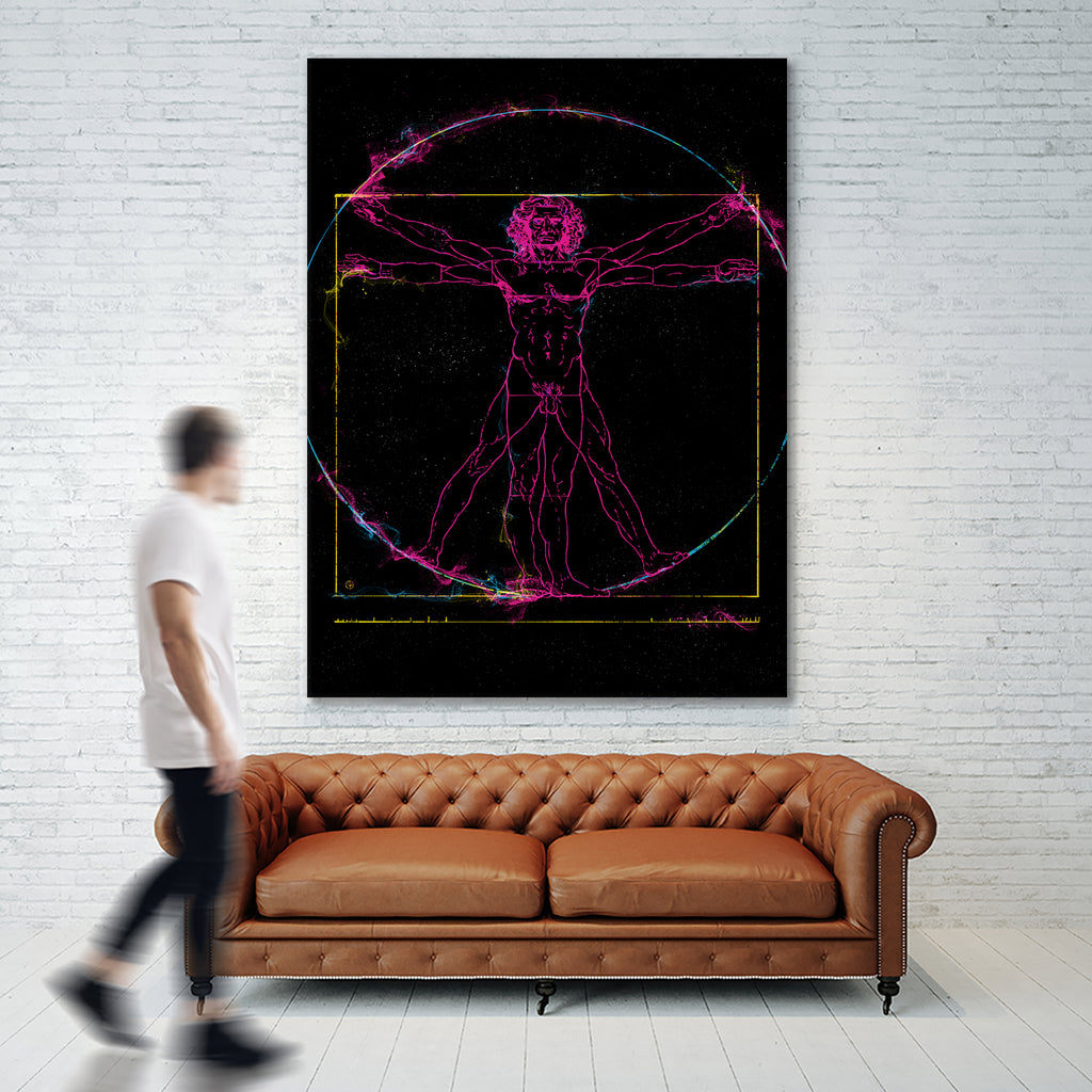 Vitruvian Man by Nikita Abakumov on GIANT ART - black digital painting