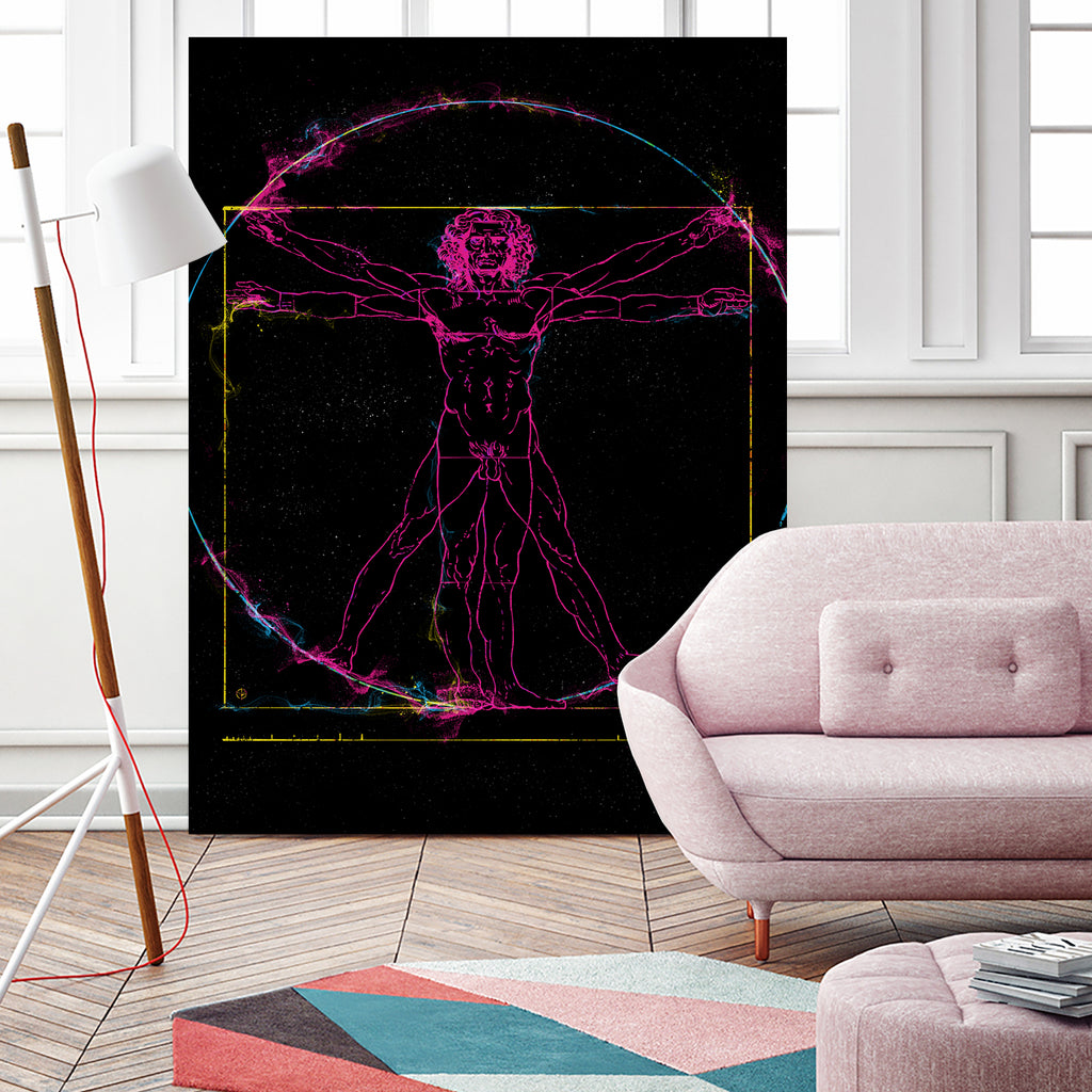 Vitruvian Man by Nikita Abakumov on GIANT ART - black digital painting