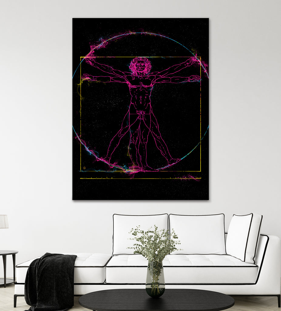 Vitruvian Man by Nikita Abakumov on GIANT ART - black digital painting