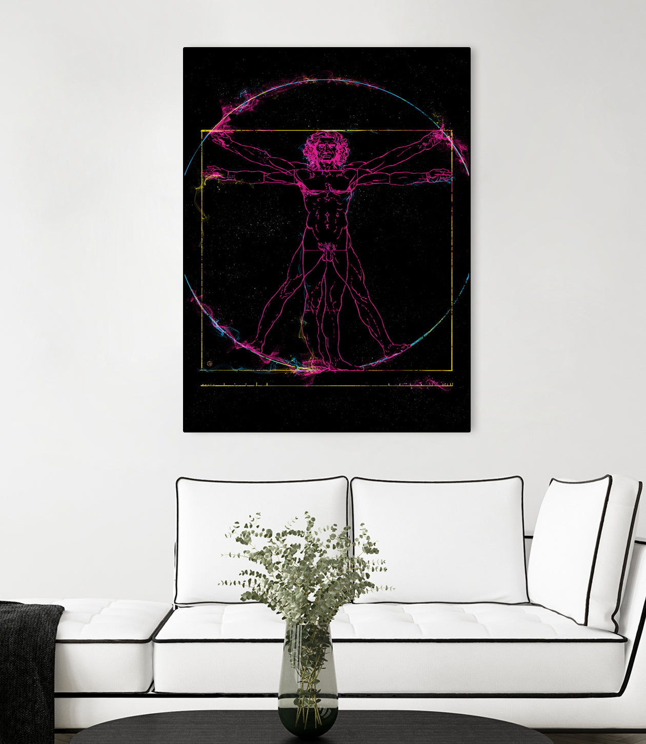 Vitruvian Man by Nikita Abakumov on GIANT ART - black digital painting