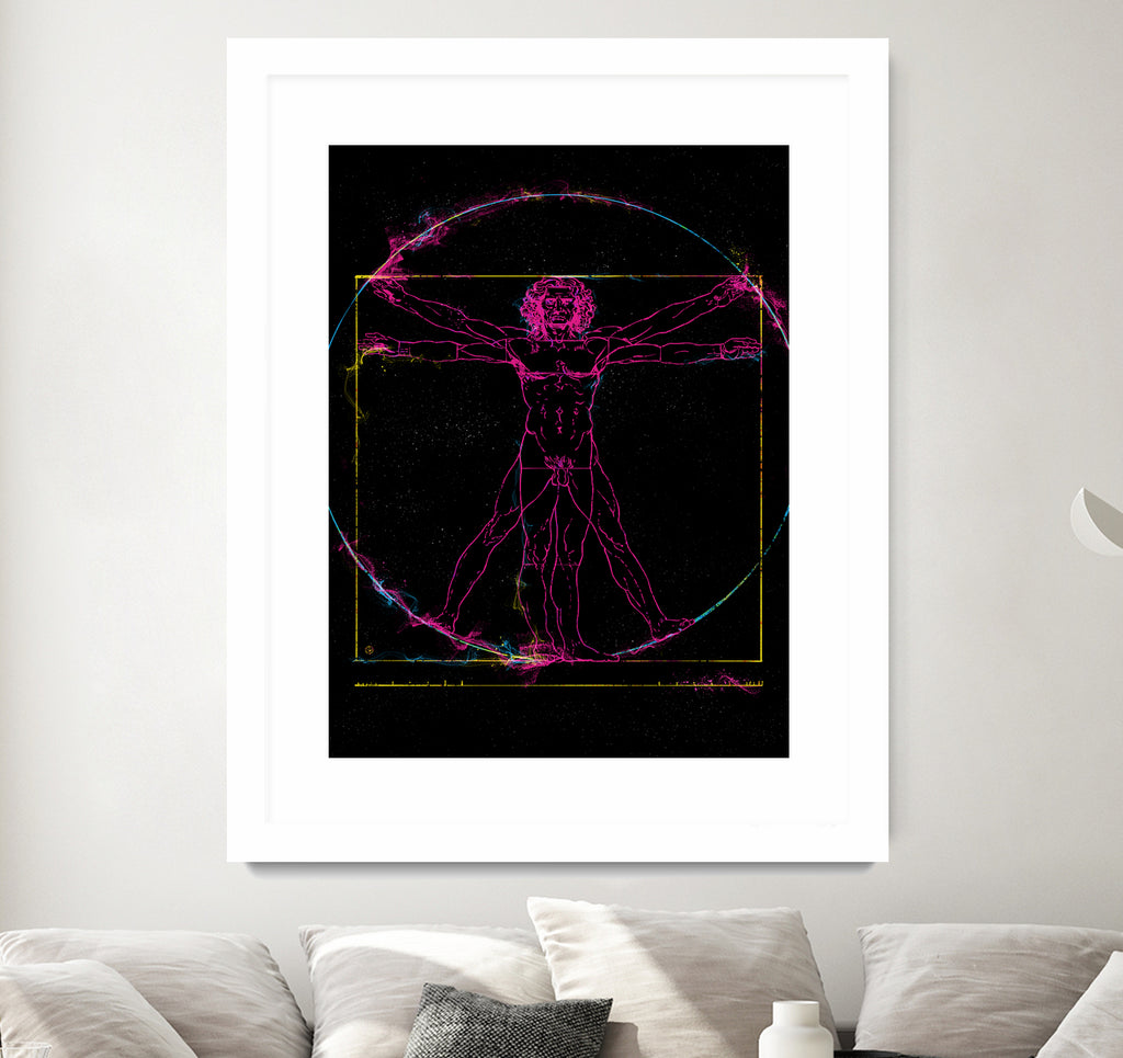 Vitruvian Man by Nikita Abakumov on GIANT ART - black digital painting