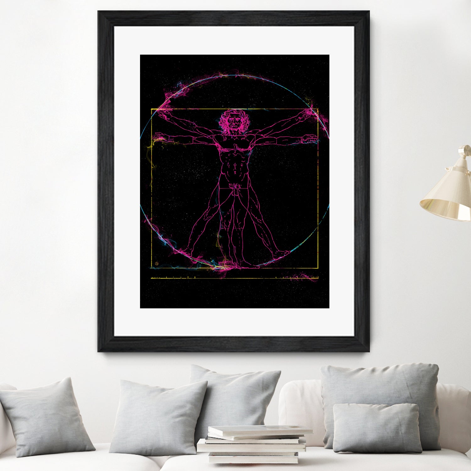 Vitruvian Man by Nikita Abakumov on GIANT ART - black digital painting