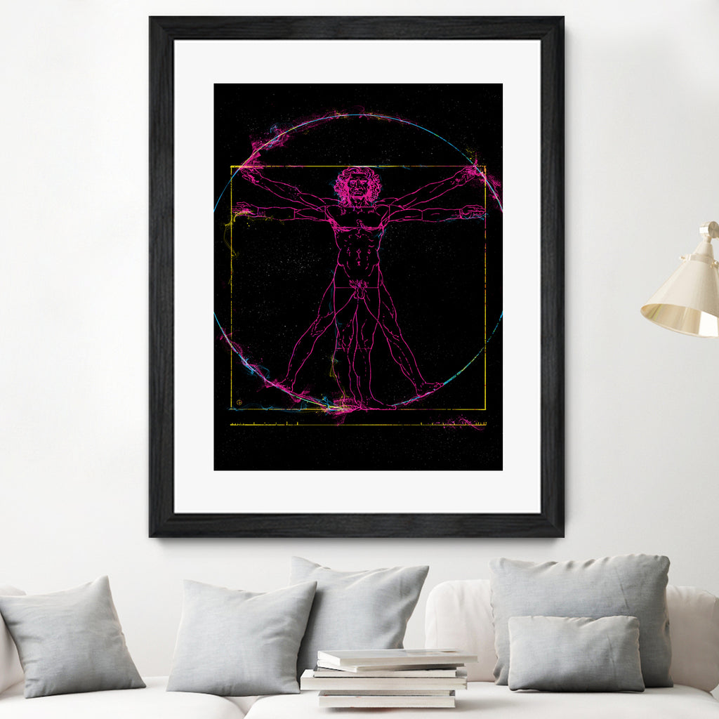 Vitruvian Man by Nikita Abakumov on GIANT ART - black digital painting