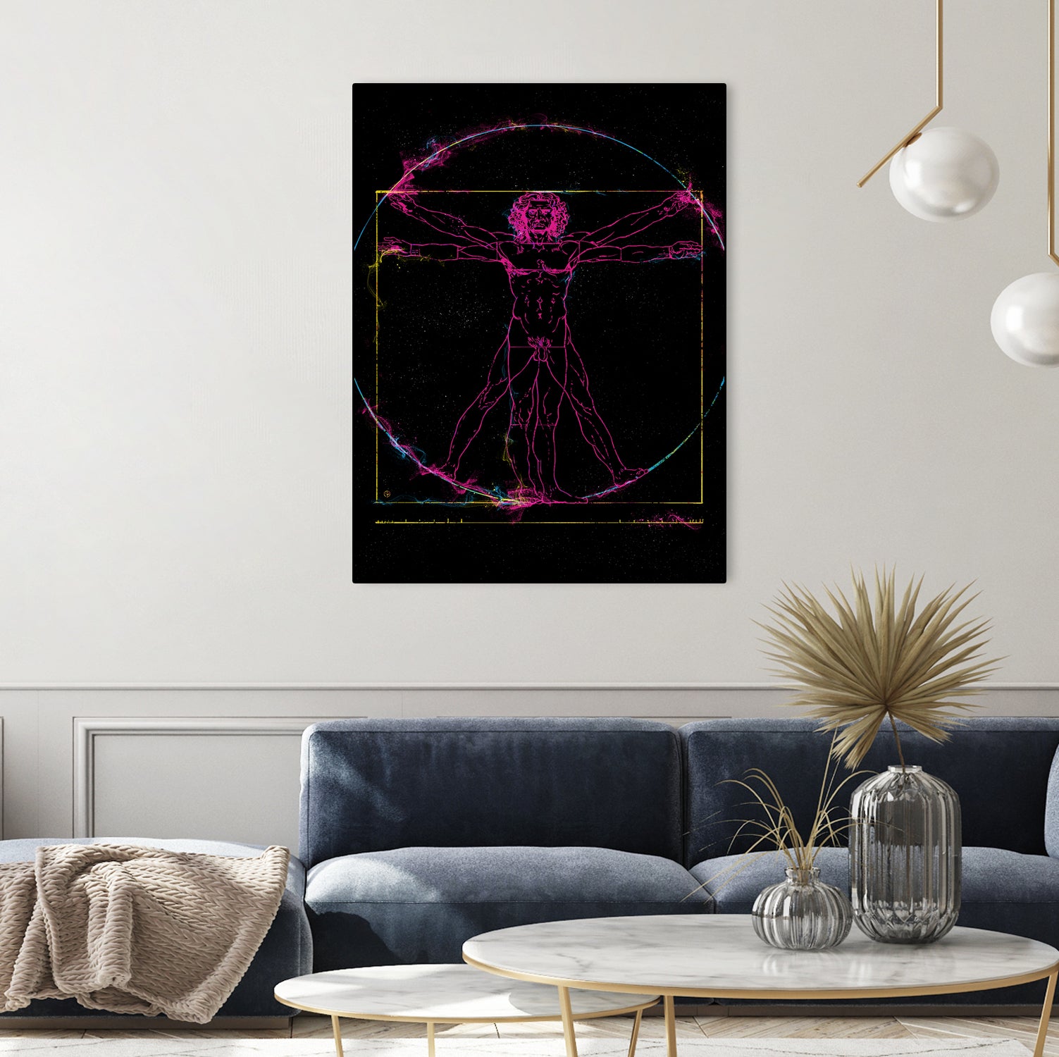 Vitruvian Man by Nikita Abakumov on GIANT ART - black digital painting