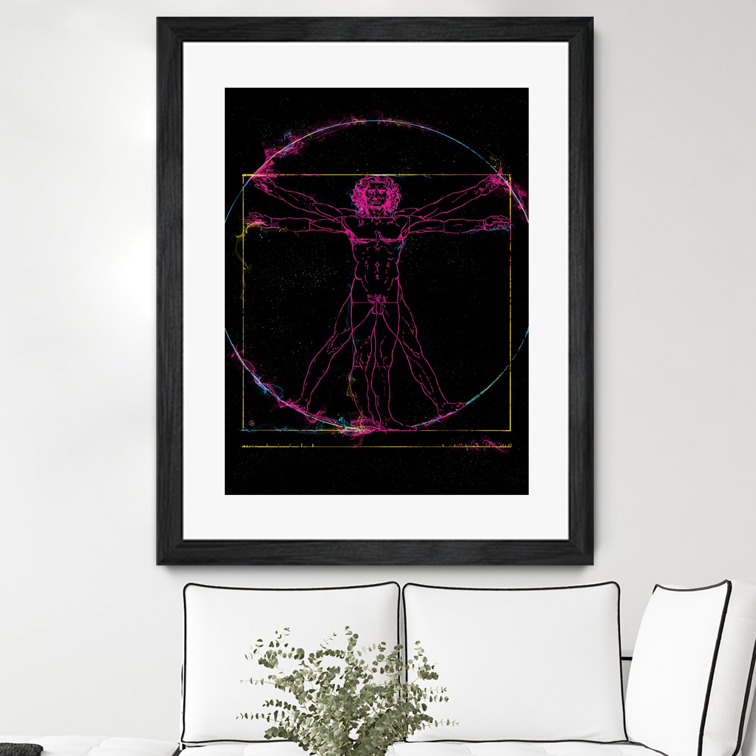 Vitruvian Man by Nikita Abakumov on GIANT ART - black digital painting