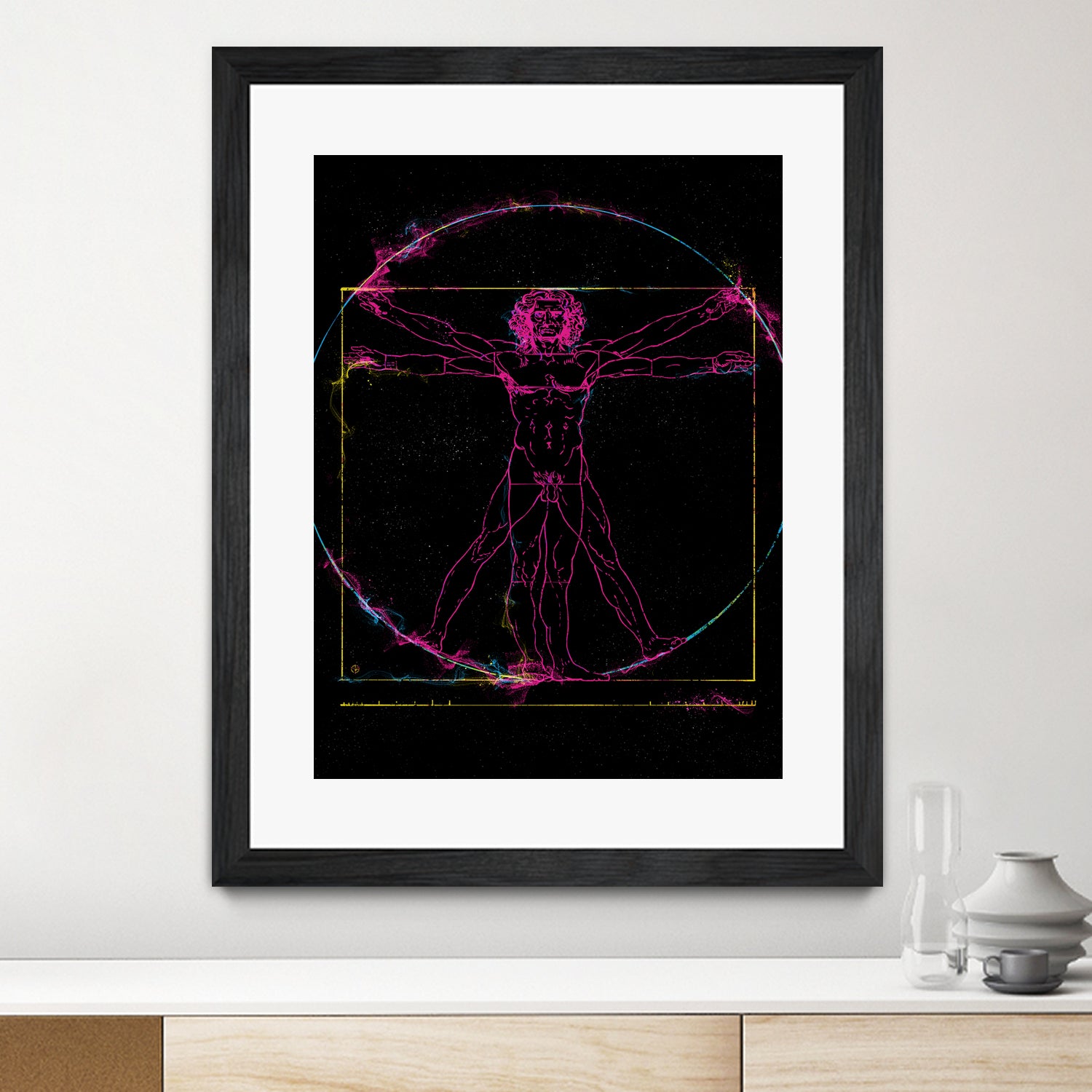 Vitruvian Man by Nikita Abakumov on GIANT ART - black digital painting