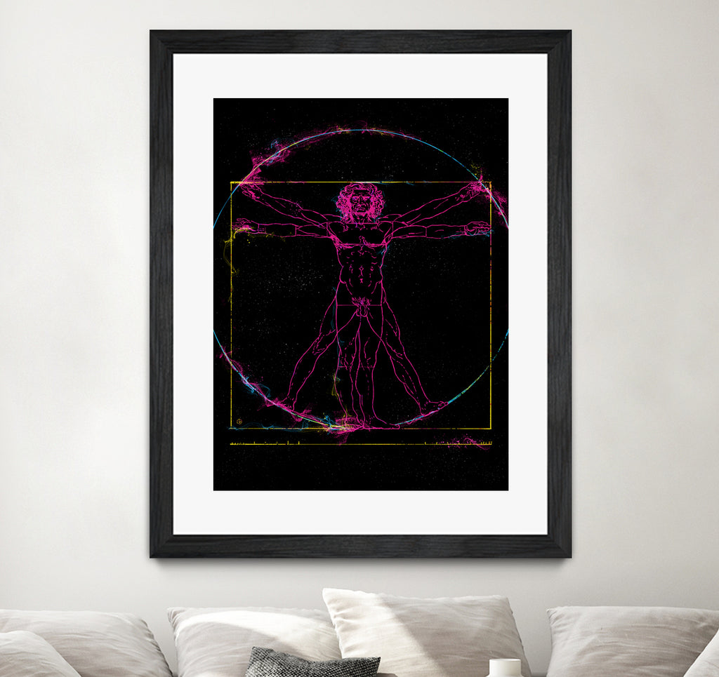 Vitruvian Man by Nikita Abakumov on GIANT ART - black digital painting