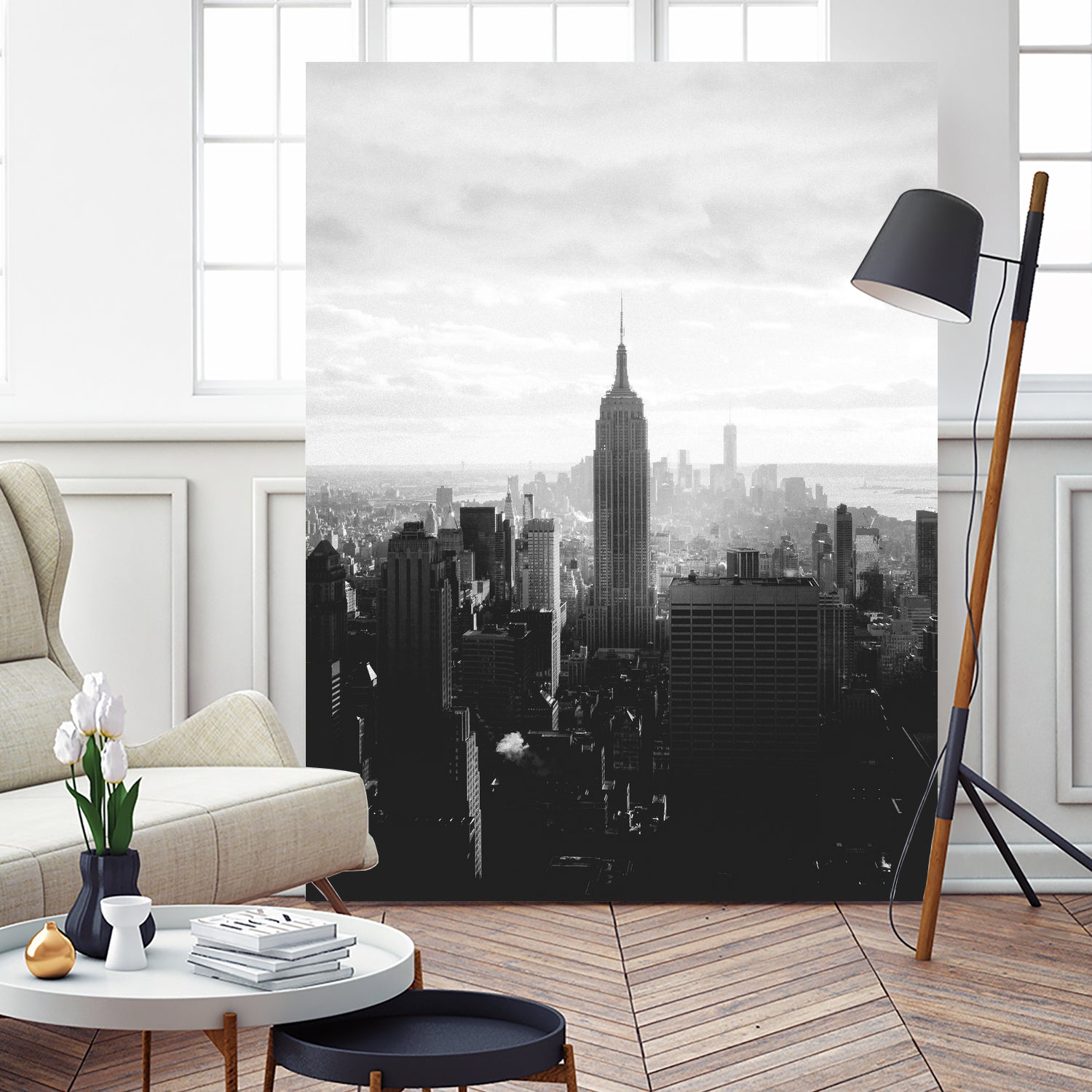 NYC-empire-state-01 by Nikita Abakumov on GIANT ART - gray photo manipulation