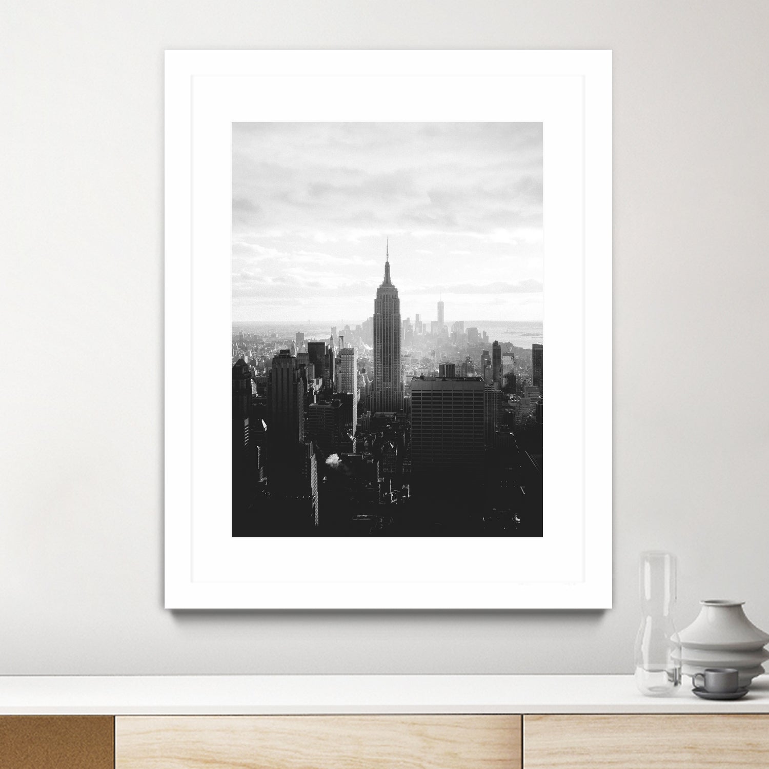 NYC-empire-state-01 by Nikita Abakumov on GIANT ART - gray photo manipulation