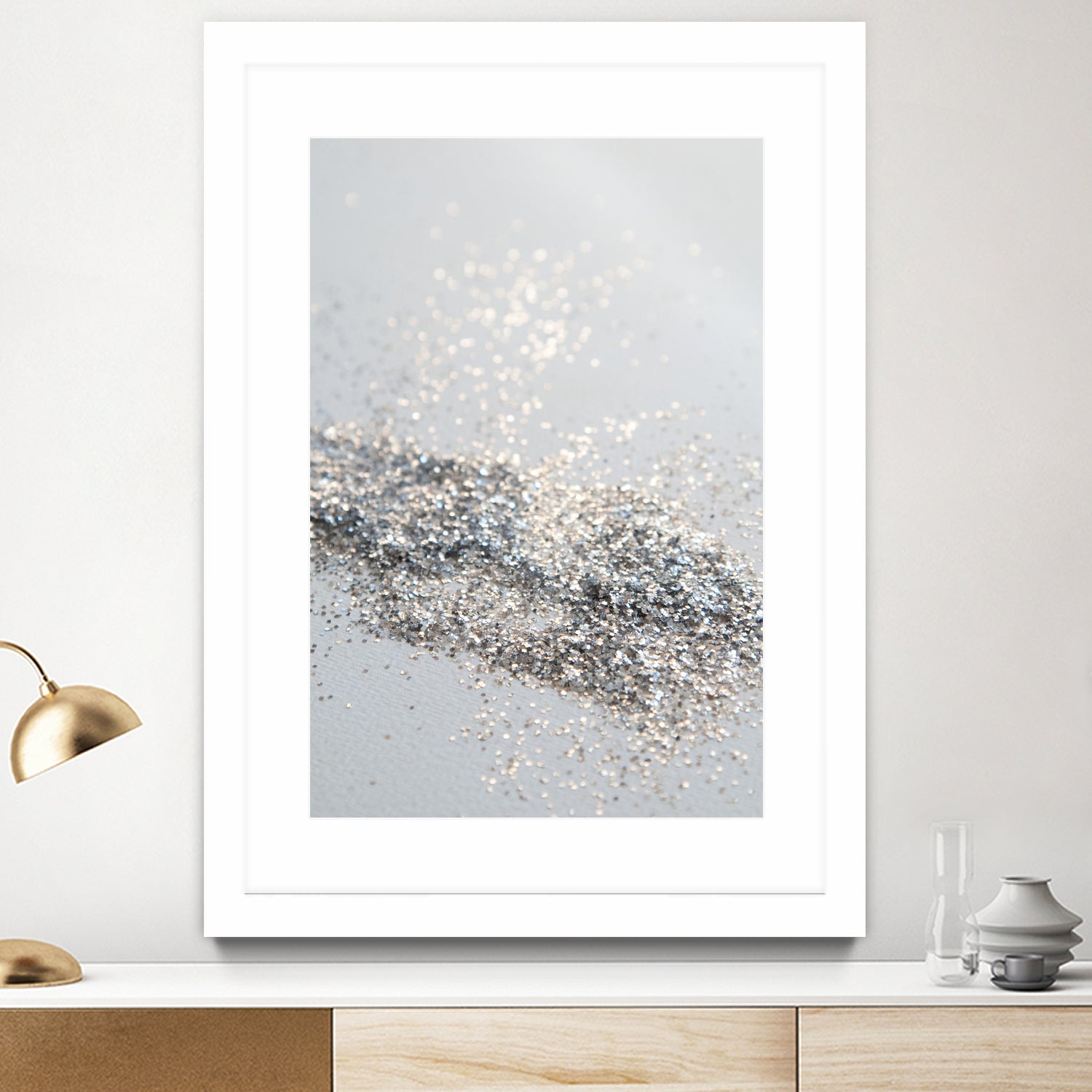 Silver Gray Glitter #2 #shiny #decor #art by Anita & Bella Jantz on GIANT ART - gray photo illustration