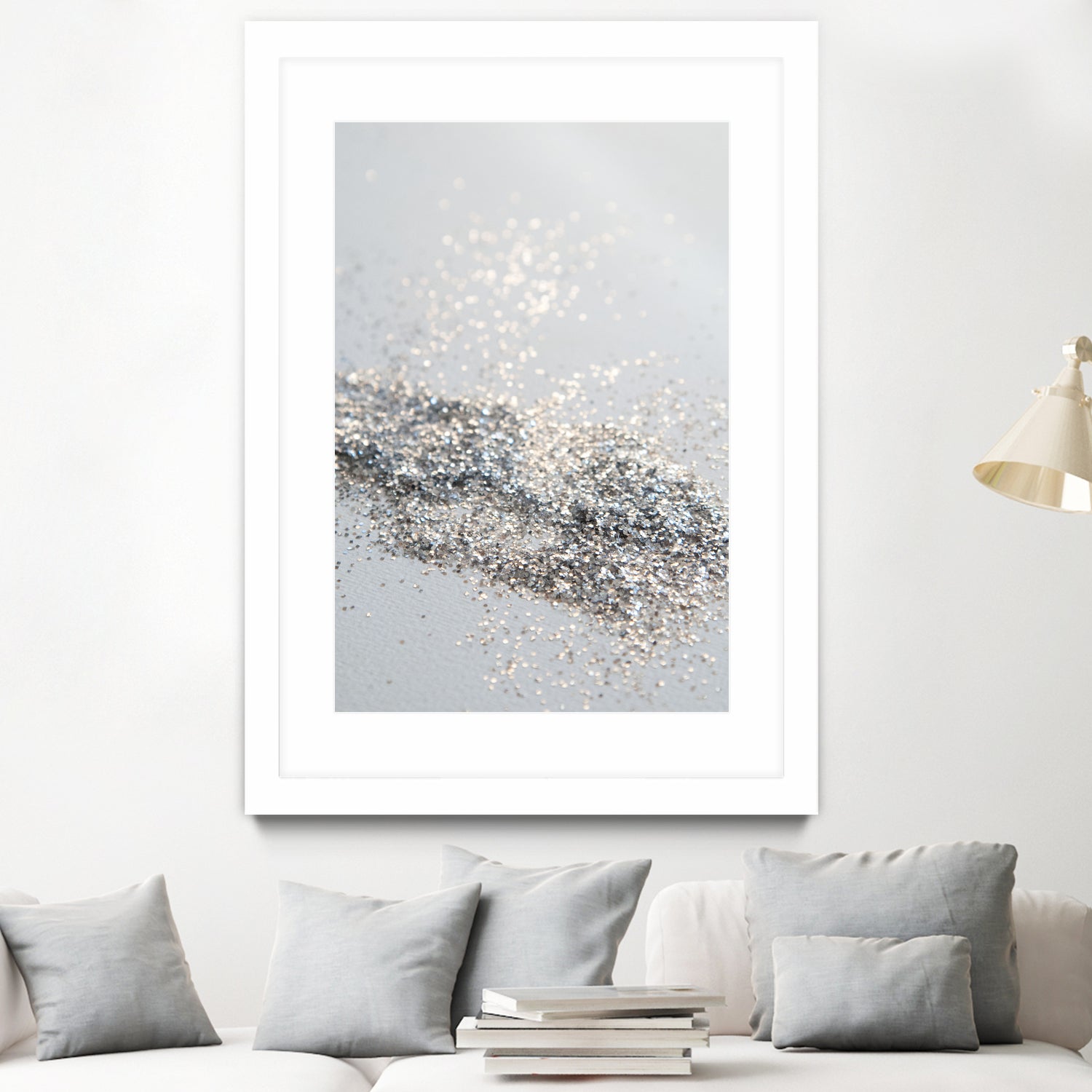 Silver Gray Glitter #2 #shiny #decor #art by Anita & Bella Jantz on GIANT ART - gray photo illustration