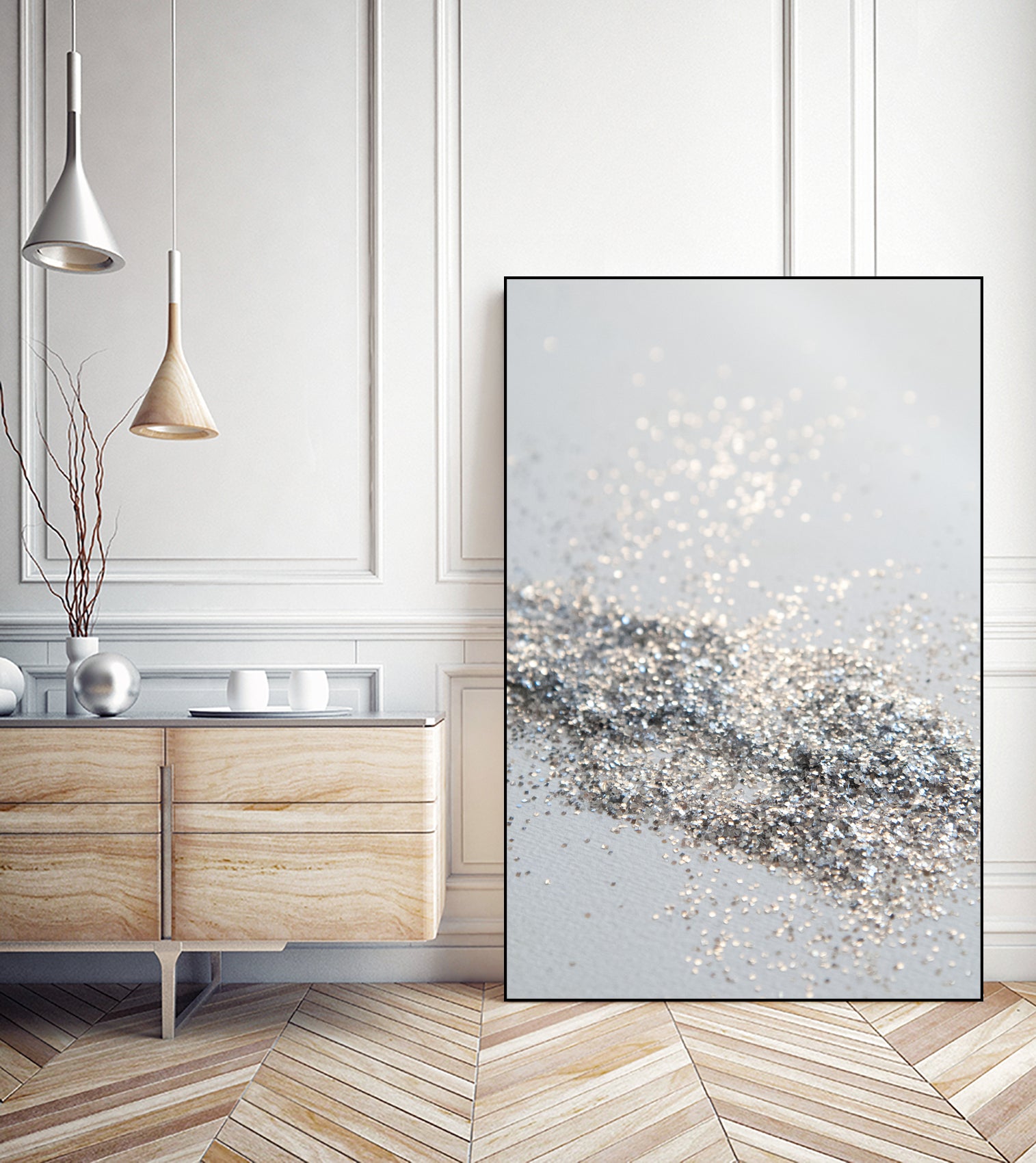 Silver Gray Glitter #2 #shiny #decor #art by Anita & Bella Jantz on GIANT ART - gray photo illustration