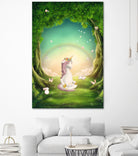 Unicorn Meditation by Ileana Mayer-Dobnig on GIANT ART - green photo illustration