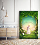 Unicorn Meditation by Ileana Mayer-Dobnig on GIANT ART - green photo illustration