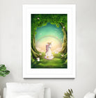 Unicorn Meditation by Ileana Mayer-Dobnig on GIANT ART - green photo illustration