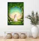 Unicorn Meditation by Ileana Mayer-Dobnig on GIANT ART - green photo illustration