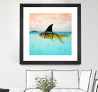 Goldfish with a Shark Fin by Vin Zzep on GIANT ART - white digital painting