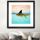 Goldfish with a Shark Fin by Vin Zzep on GIANT ART - white digital painting