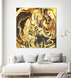 Abstract Marble Painting by Amir Faysal on GIANT ART - yellow digital painting