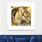 Abstract Marble Painting by Amir Faysal on GIANT ART - yellow digital painting