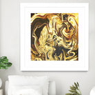 Abstract Marble Painting by Amir Faysal on GIANT ART - yellow digital painting