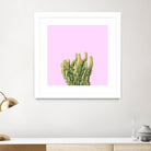 Summer Cactus Fingers on Soft Lavender by Dominique Van Roey on GIANT ART - pink photo manipulation