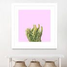 Summer Cactus Fingers on Soft Lavender by Dominique Van Roey on GIANT ART - pink photo manipulation