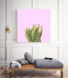 Summer Cactus Fingers on Soft Lavender by Dominique Van Roey on GIANT ART - pink photo manipulation