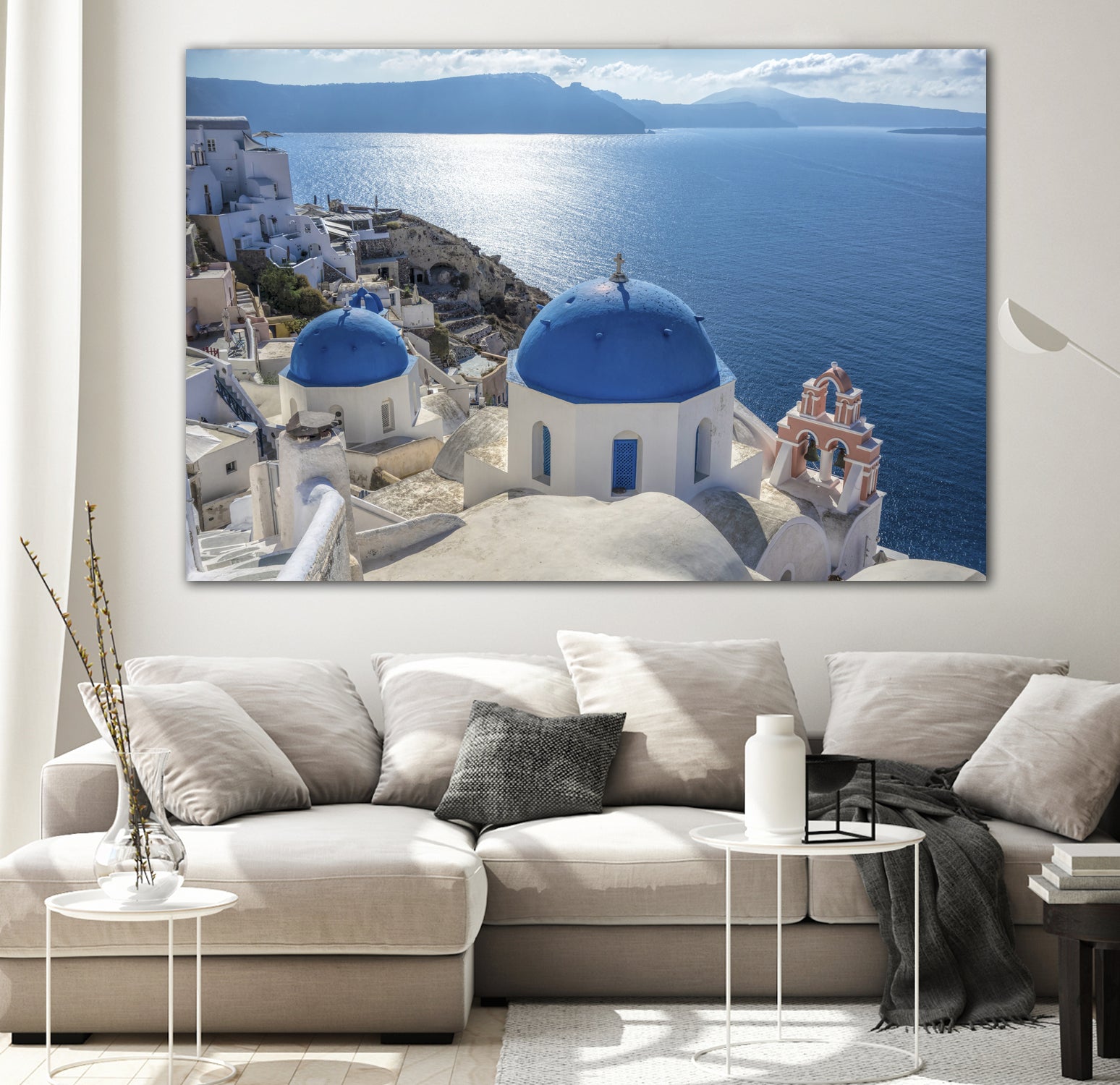 Santorini, Greece by I Bjork on GIANT ART - blue photo illustration