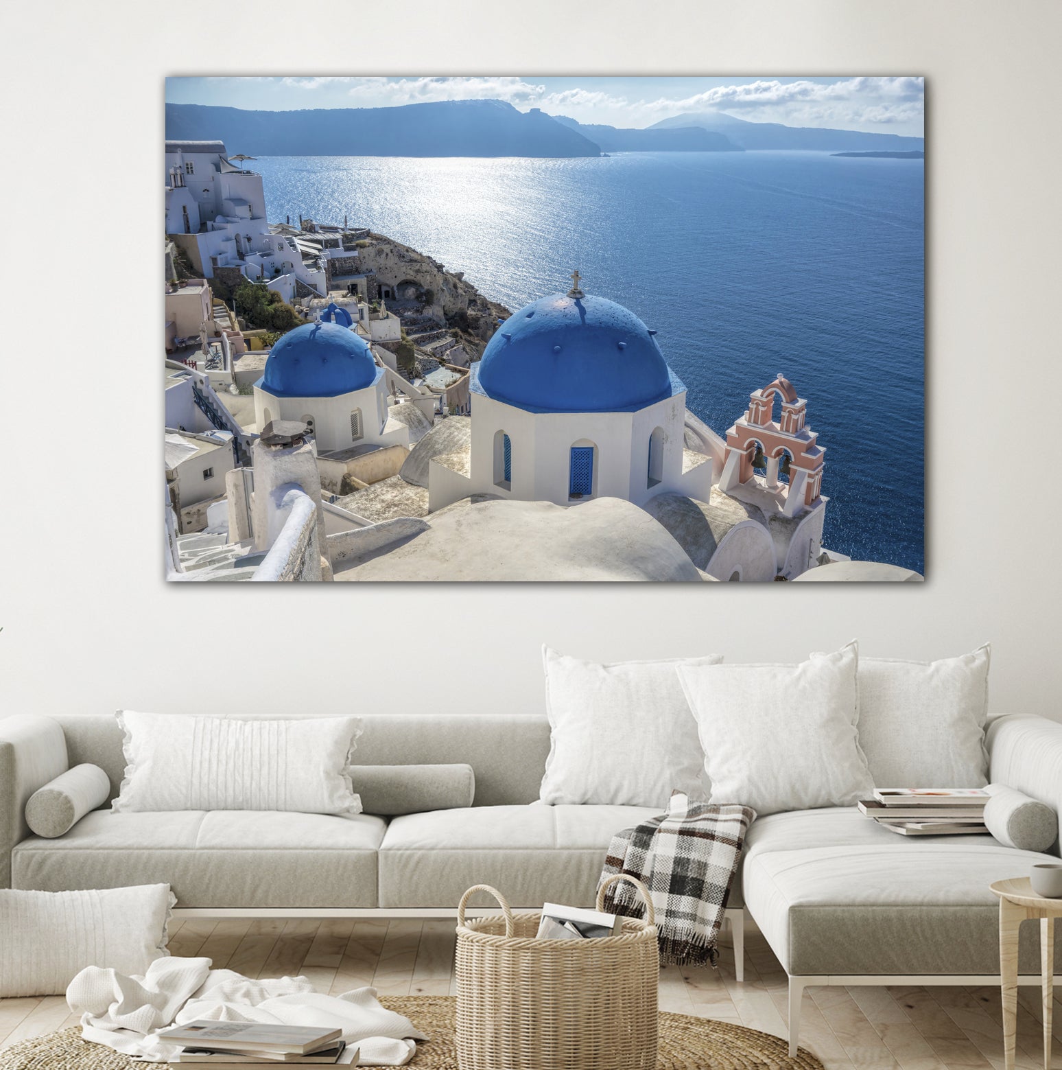 Santorini, Greece by I Bjork on GIANT ART - blue photo illustration