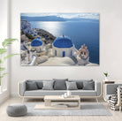 Santorini, Greece by I Bjork on GIANT ART - blue photo illustration