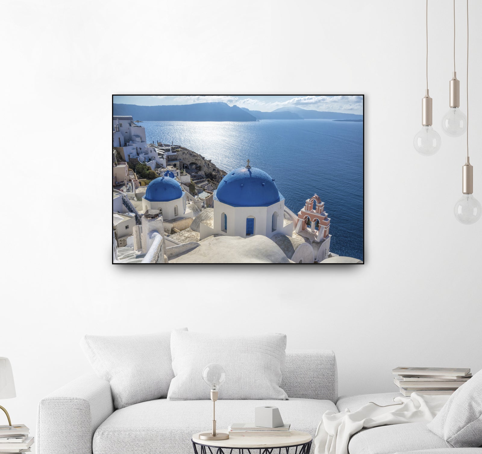 Santorini, Greece by I Bjork on GIANT ART - blue photo illustration