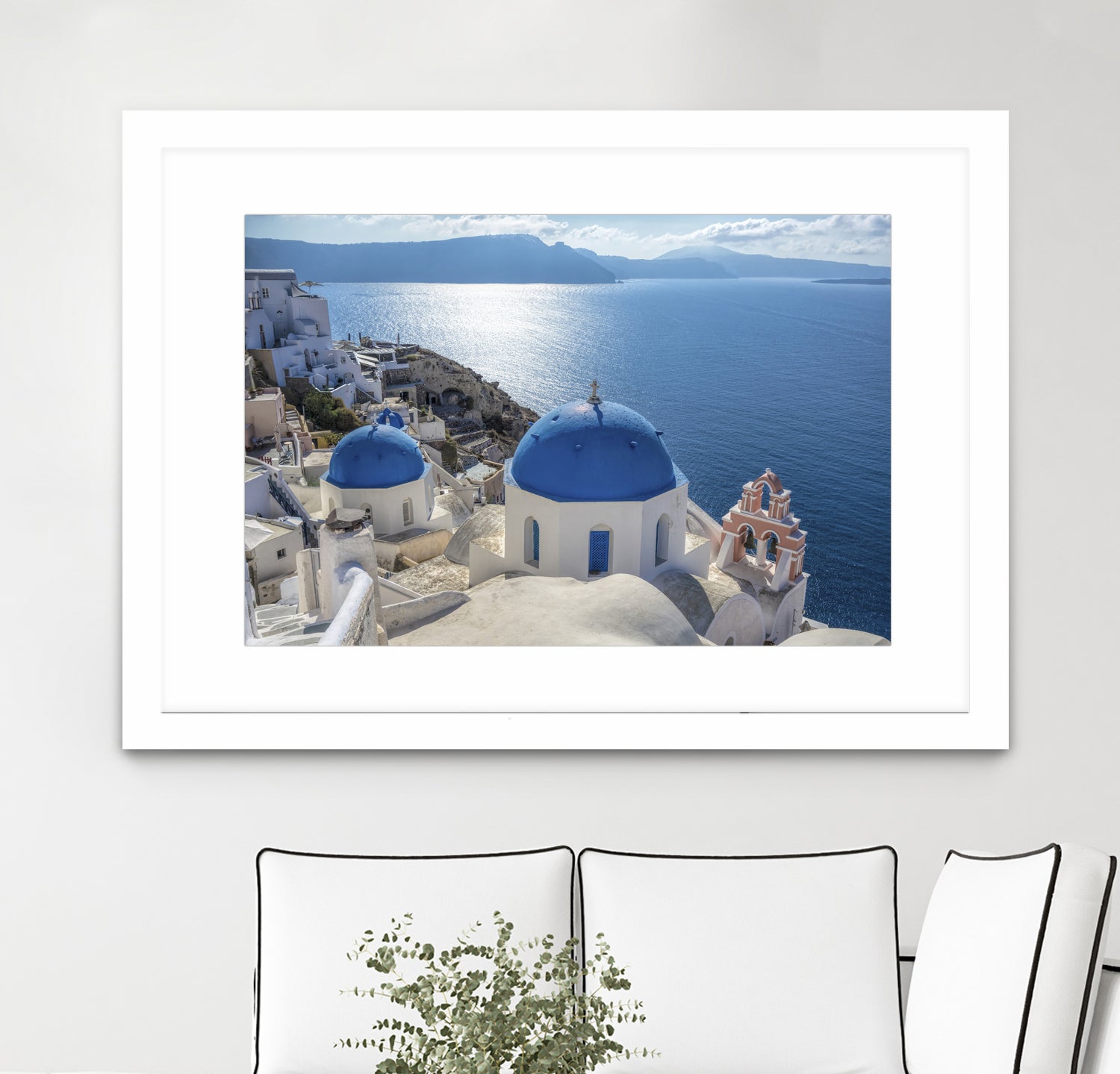 Santorini, Greece by I Bjork on GIANT ART - blue photo illustration