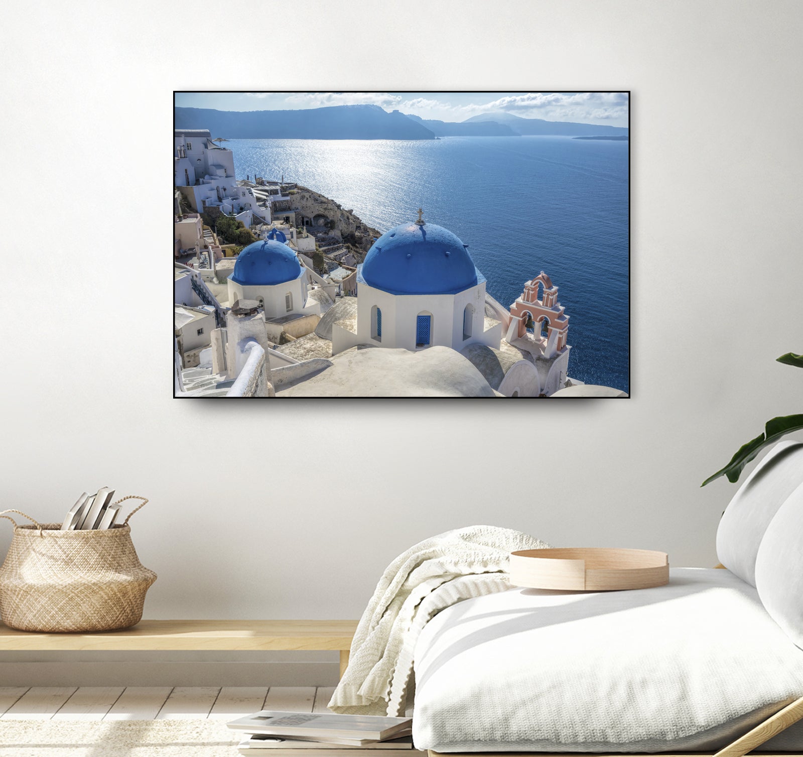 Santorini, Greece by I Bjork on GIANT ART - blue photo illustration